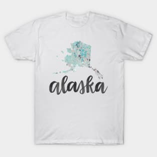 alaska - calligraphy and abstract state T-Shirt